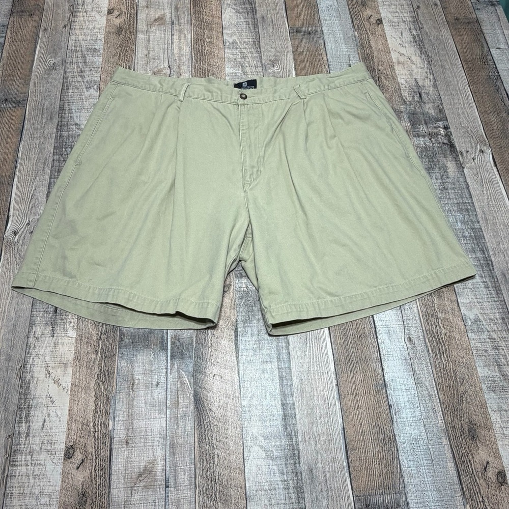 Vintage Givenchy Activewear Shorts Men's 48* Beige Khaki Cotton Chino Flat Front